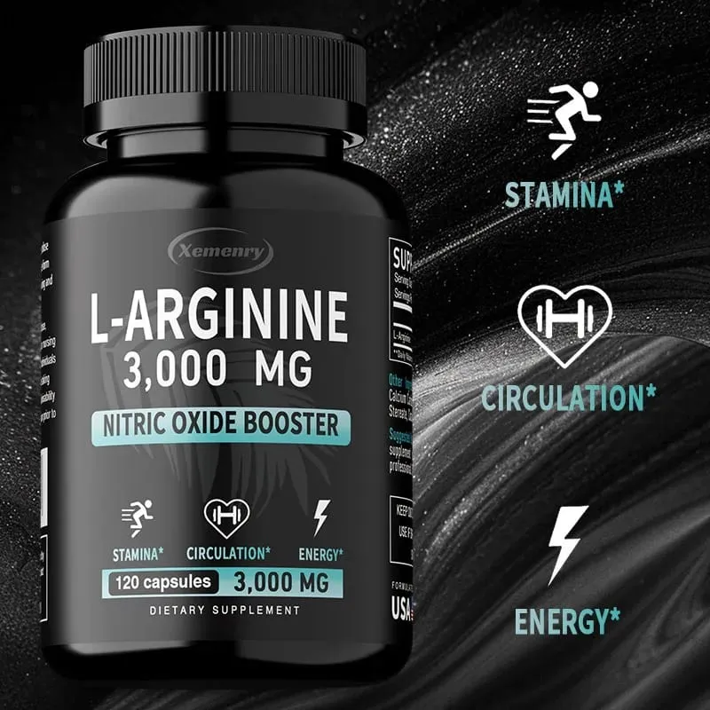 L-arginin 3000 mg - podporuje růst svalů Funkce cév Zvyšuje energii Zlepšuje vytrvalost a podporuje krevní oběh — image 2