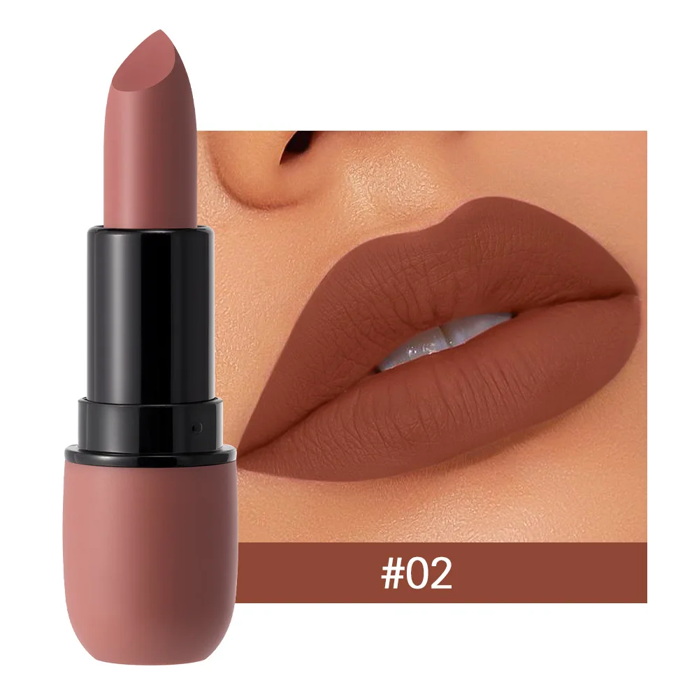 6 สีเซ็กซี่ Matte ลิปสติก Waterproof Long Lasting Color Rendering Non-stick Velvet Lips Contour ดินสอผู้หญิงแต่งหน้าเครื่องสำอาง — image 9