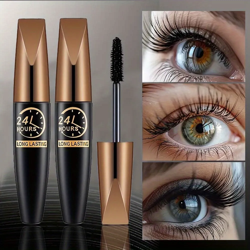 2ks/set 8D Curling Waterproof Mascara Long Lasting Fiber Formula Zvyšuje objem řas a design oční make-up šetrný k CurTravel — image 2