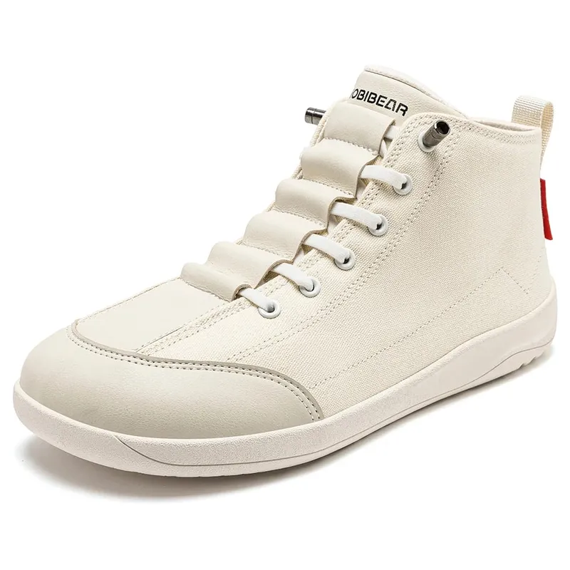 Stivali di tela mid-top Scarpe minimaliste unisex a piedi nudi di ampia larghezza Sneakers da trail running a caduta zero