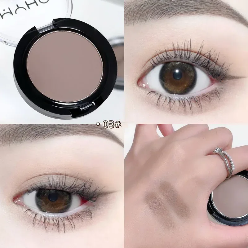 Palet Pembayang Mata Monokrom Mini Matte Smoky Biru Merah Monokrom Penyerlah Cahaya Putih Semulajadi Untuk Kontur Mata Halus Mencerahkan — image 10