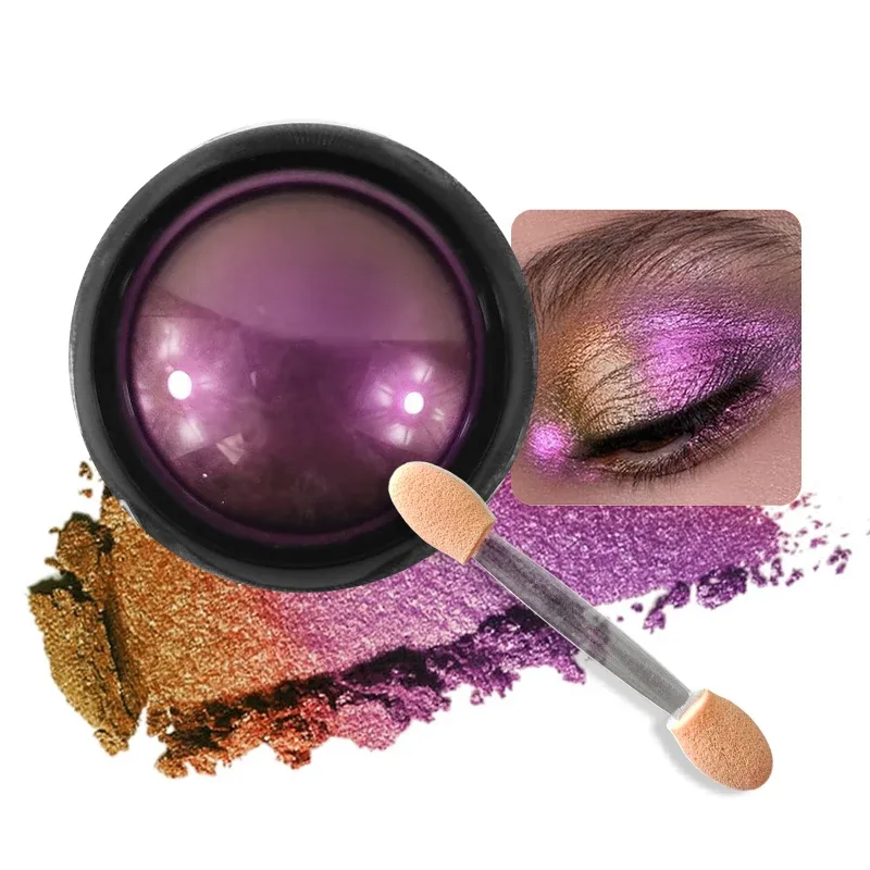 Poudre de fard à paupières caméléon multi-chrome, pigment changeant holographique multi-chrome pour le maquillage des yeux, Nail Art, Cosplay — image 8