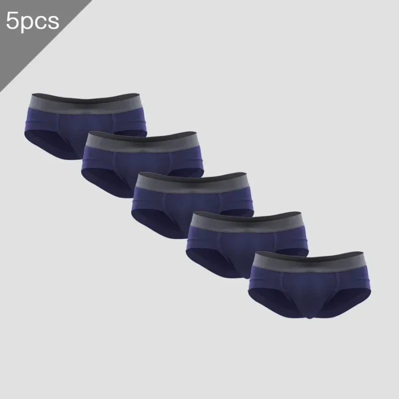 5PCSSlip da tre pezzi da uomo con custodia a forma di U, tessuto modal, traspirante, pantaloni a vita bassa estivi per giovani — image 6