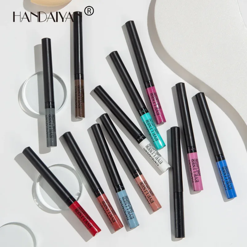 UV Light Neon Eyeliner Pen Eyes Makeup Red Waterproof Liquid Color Eye Liner Pencil Make Up Cosmetics Yellow Matte Purple Pen — image 6