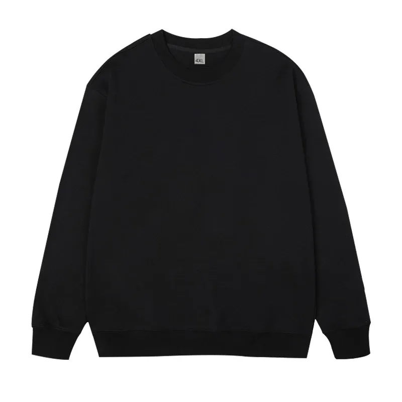 Plus Size Men's Pullovers Full Cotton Sweatshirts 5XL 6XL 7XL Autumn Winter Long Sleeves Printed Tops Male Clothing 110kg-180kg