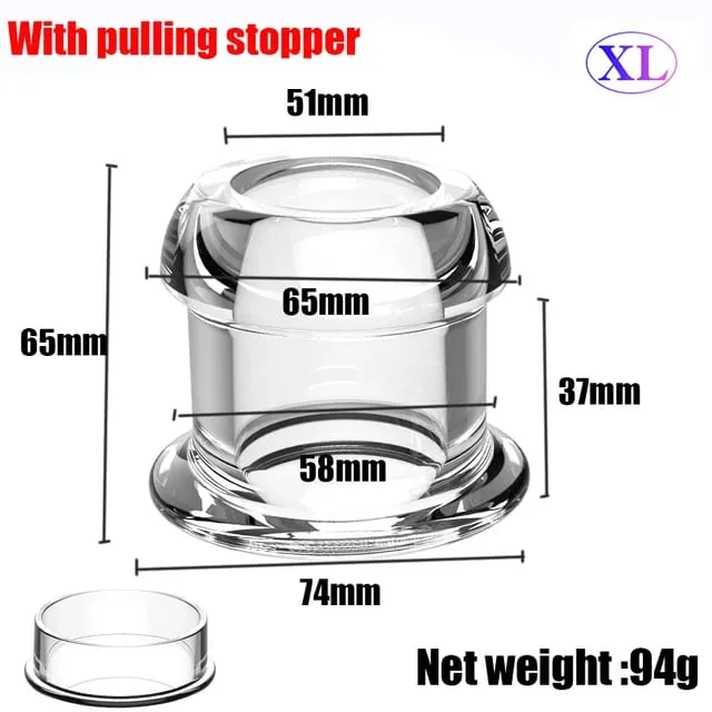 스토퍼가있는 중공 아날 플러그 질 항문 확장기 검경 확장기 Buttplug 전립선 마사지 섹스 토이 여성 남성 게이