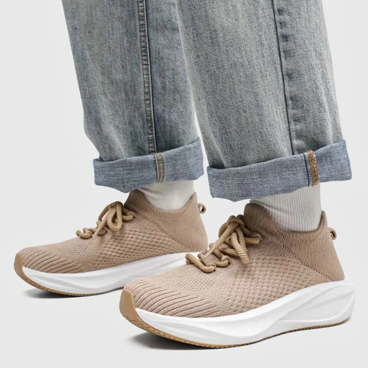 Chaussures de marche en maille pour hommes et femmes, baskets légères et respirantes, chaussures de sport décontractées, grande taille, Style Couple, été — image 7