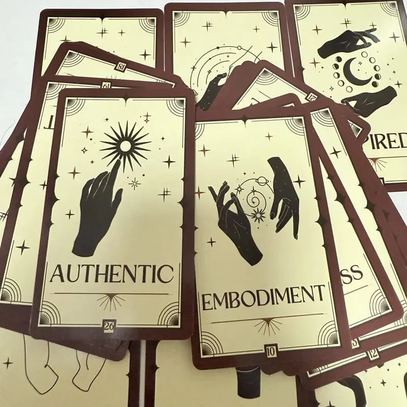 Manifestasi kad oracle 33 dek 10*6.3cm Versi Bahasa Inggeris Permainan papan Tarot Sepanjang Dek — image 5