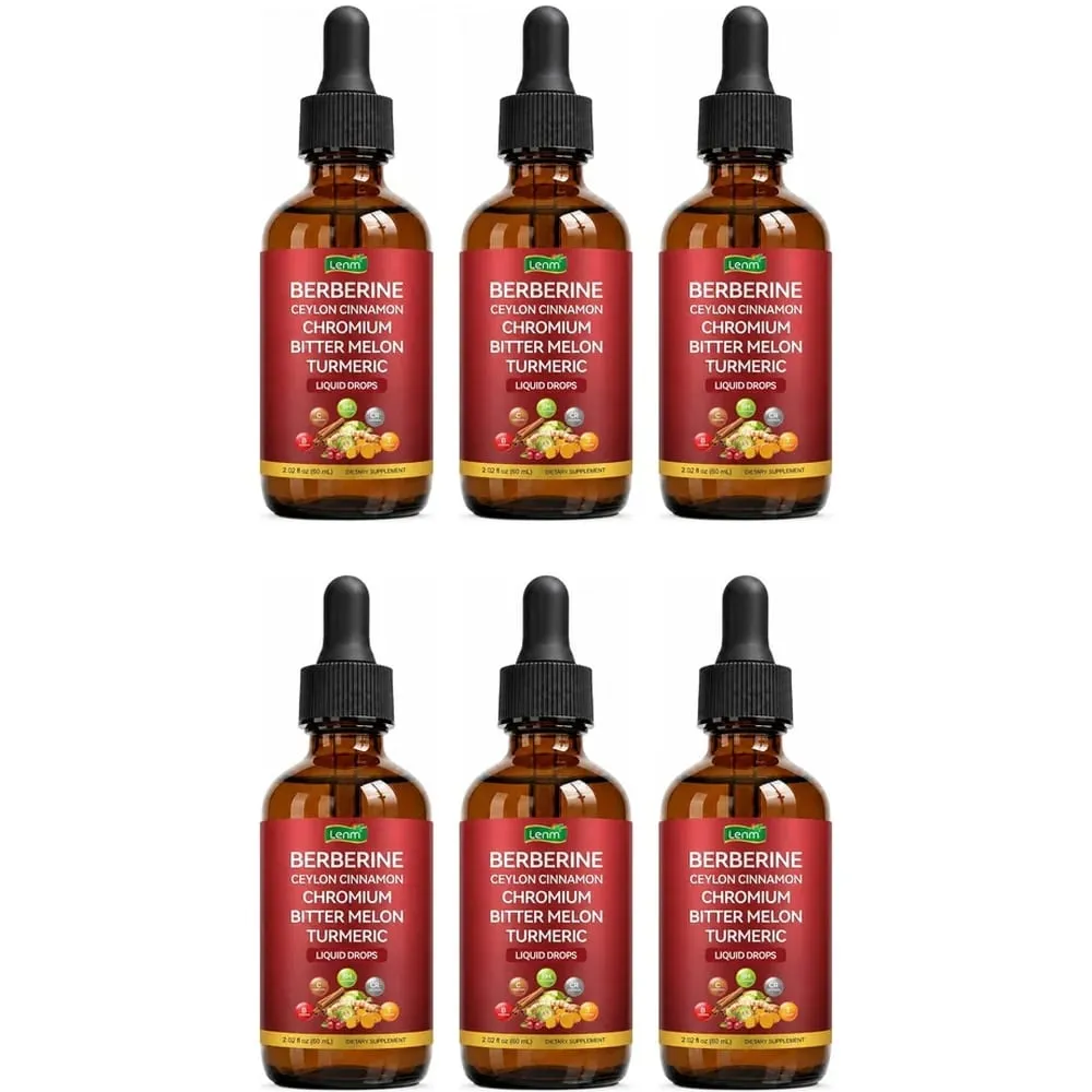 Berberine Complex Gocce Supporto metabolico 100% zucchero naturale e senza alcol Equilibrio sano dello zucchero nel sangue e salute dell'apparato digerente — image 11