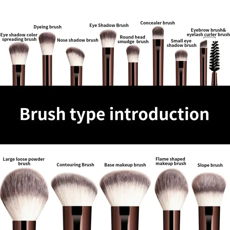 13dílná sada jemných nadýchaných štětců na make-up Make-up korektor s pudrovým pudrovým práškem na tváření obličejových stínů — image 3