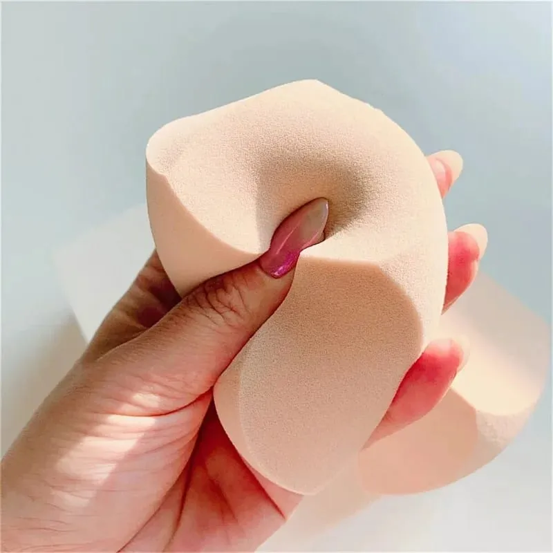 3pcs Big Size Makeup Sponge Puff Foundation Cosmetic Puff Wet And Dry Dual Use Soft Makeup Foundation Sponge Puff Make Up Puffs — image 4