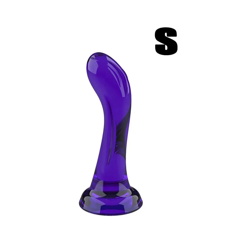 Zakřivené realistické dildo se silnou přísavkou Měkká a flexibilní erotická hračka s bodem G pro ženy Muži Černá Fialová Čirá Živá Dillo — image 15