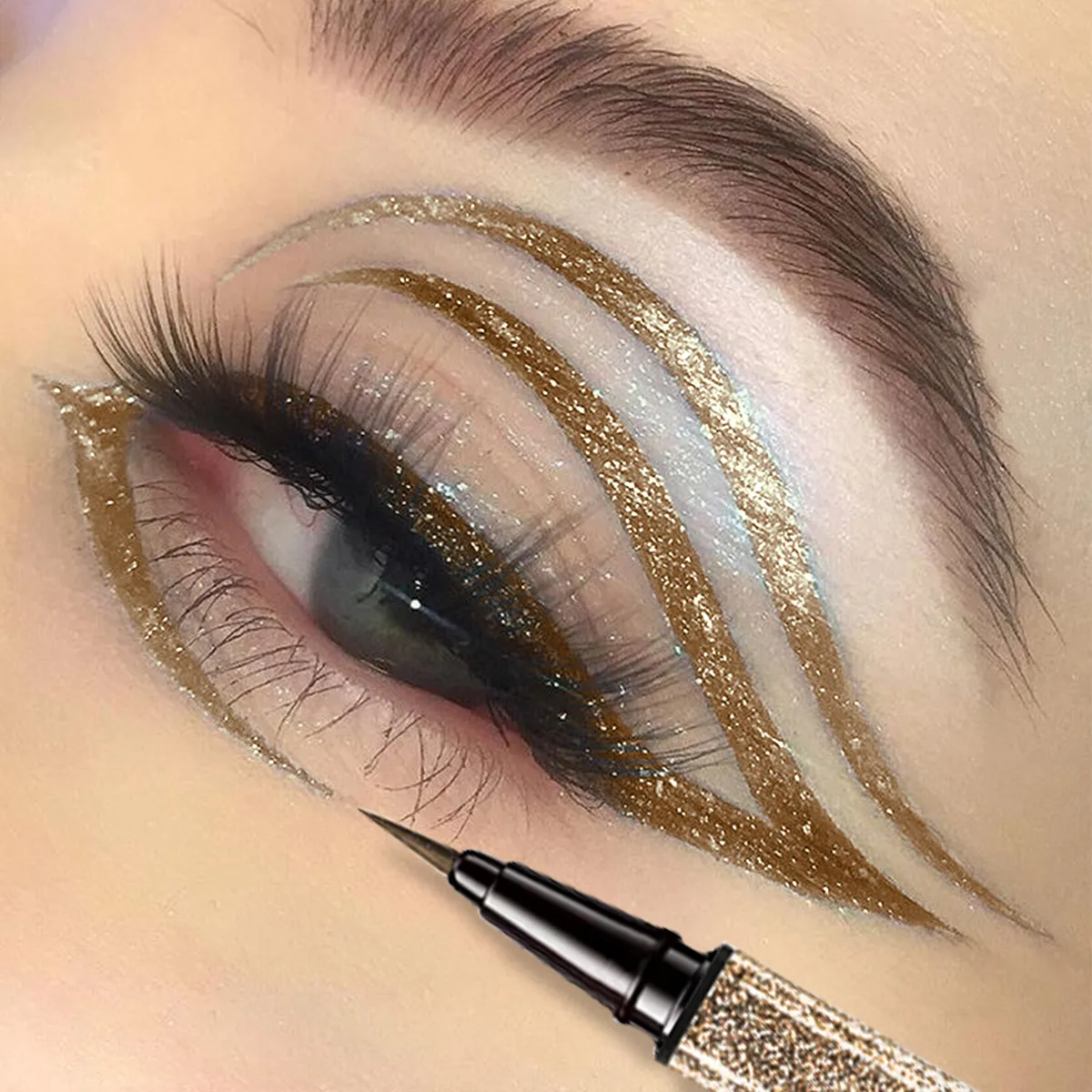 1PC Glitter Liquido Matita Eyeliner Impermeabile Viola Rosa Blu Eye Liner Penna di Lunga Durata Ad Asciugatura Rapida Trucco Degli Occhi per Le Donne — image 4