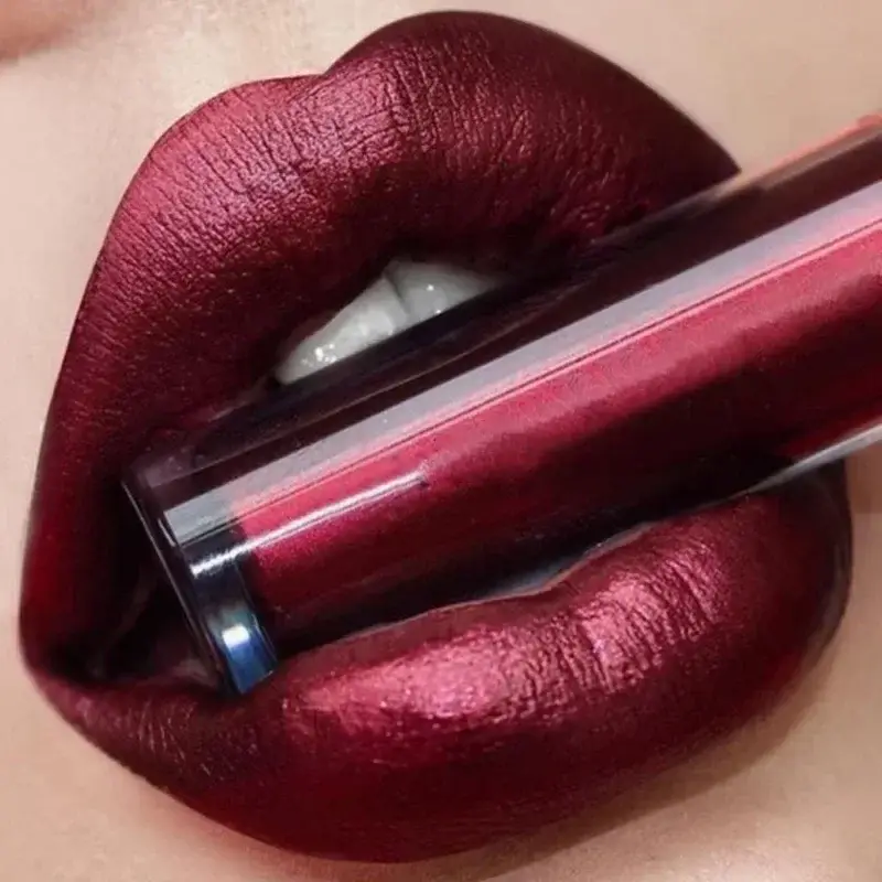 METALLIC Matte Liquid ลิปสติก Waterproof Long Lasting Non-Stick CUP Matte Shimmer Glitter Lip GLOSS ผู้หญิงแต่งหน้า 12 สี — image 1
