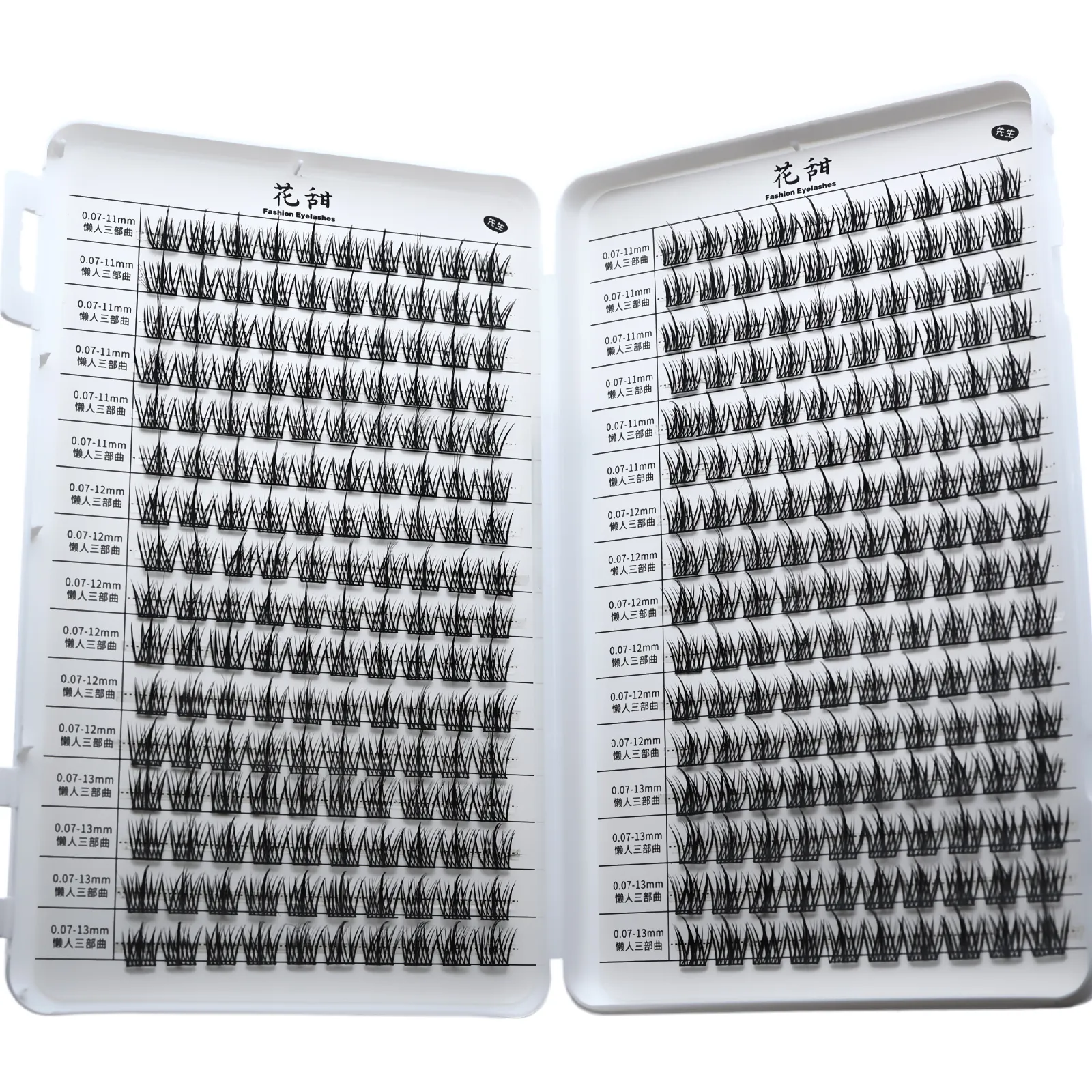 D Curl Cluster Eyelashes Mixed Length Individual False Lashes Natural Wispy Reusable DIY Lash Extensions For Home Eye Makeup — image 3
