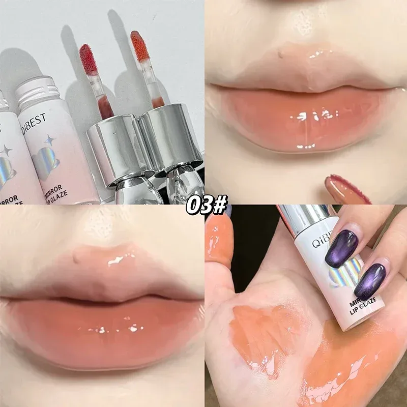 리퀴드 립 글로스 립스틱 글로시 피니시 하이 샤인 지속 모이스춰 라이징 비 스틱 유리 립글레이즈 메이크업 립 얼룩 안료