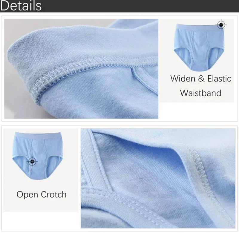 Solid Color Fat Plus Size Men's Underwear Mens Underpants 100% Cotton Comfortable Breathable Loose Large Size Men Briefs Panties — image 22
