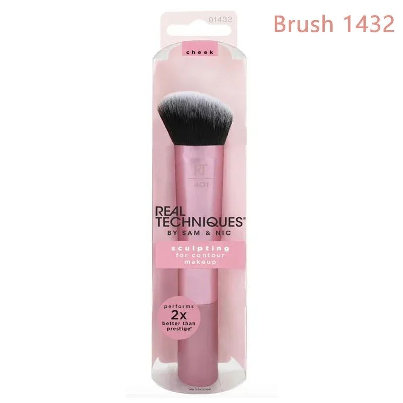 Set Kuas Rias Professioanl Teknik Nyata Berbulu Lembut untuk Kosmetik Bedak Foundation Alat Kecantikan Pencampur Eyeshadow Wajah — image 9