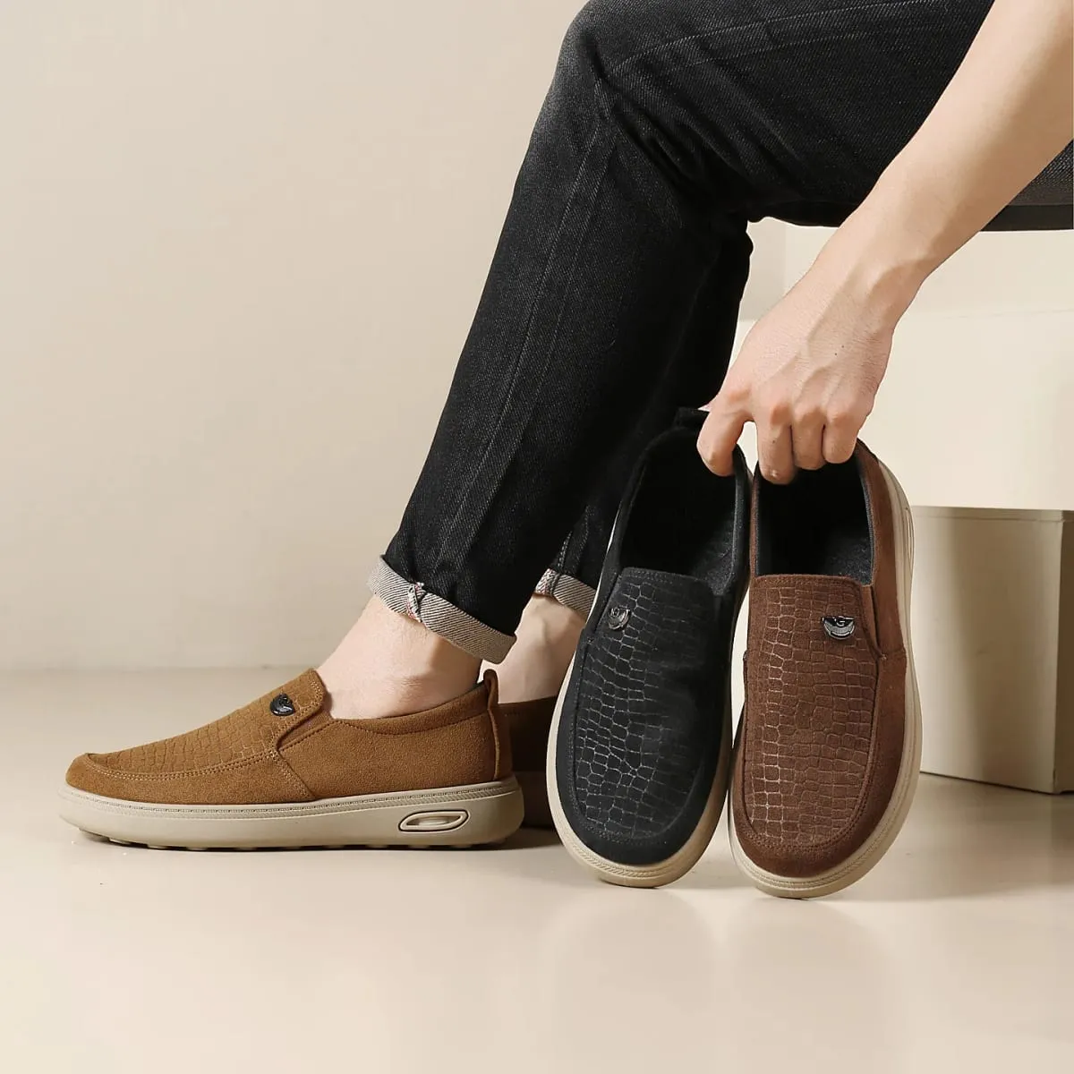 Chaussures légères et respirantes pour hommes, nouvelles chaussures d'été polyvalentes à pied unique, résistantes à l'usure, semelle souple, confortables — image 4