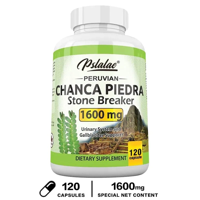 Chanca Piedra Capsules 1600mg - รองรับทางเดินปัสสาวะอาหารเสริมที่ไม่ใช่จีเอ็มโอบดหินไต — image 9