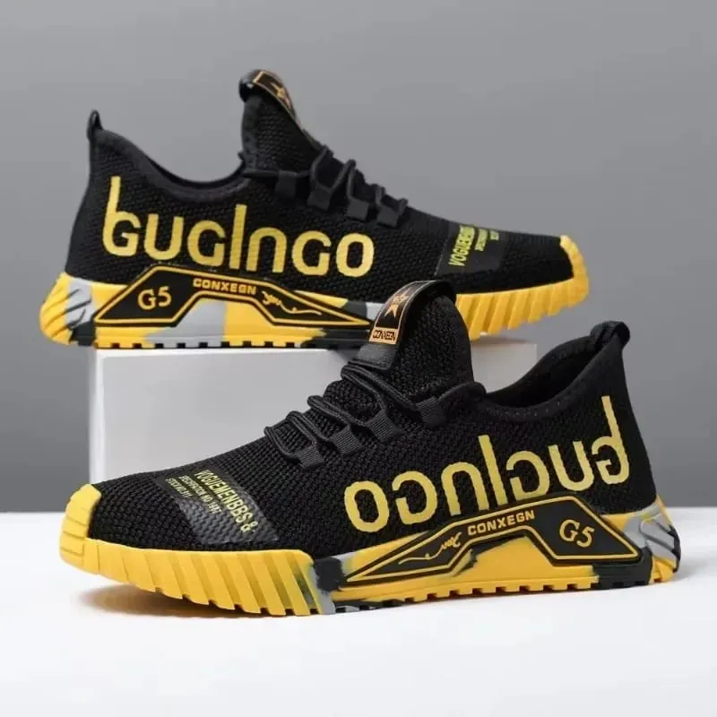 Palestra Nuove scarpe da ginnastica da passeggio stringate vulcanizzate Comode scarpe casual resistenti all'usura Scarpe da passeggio estive in rete Moda traspiranti — image 4
