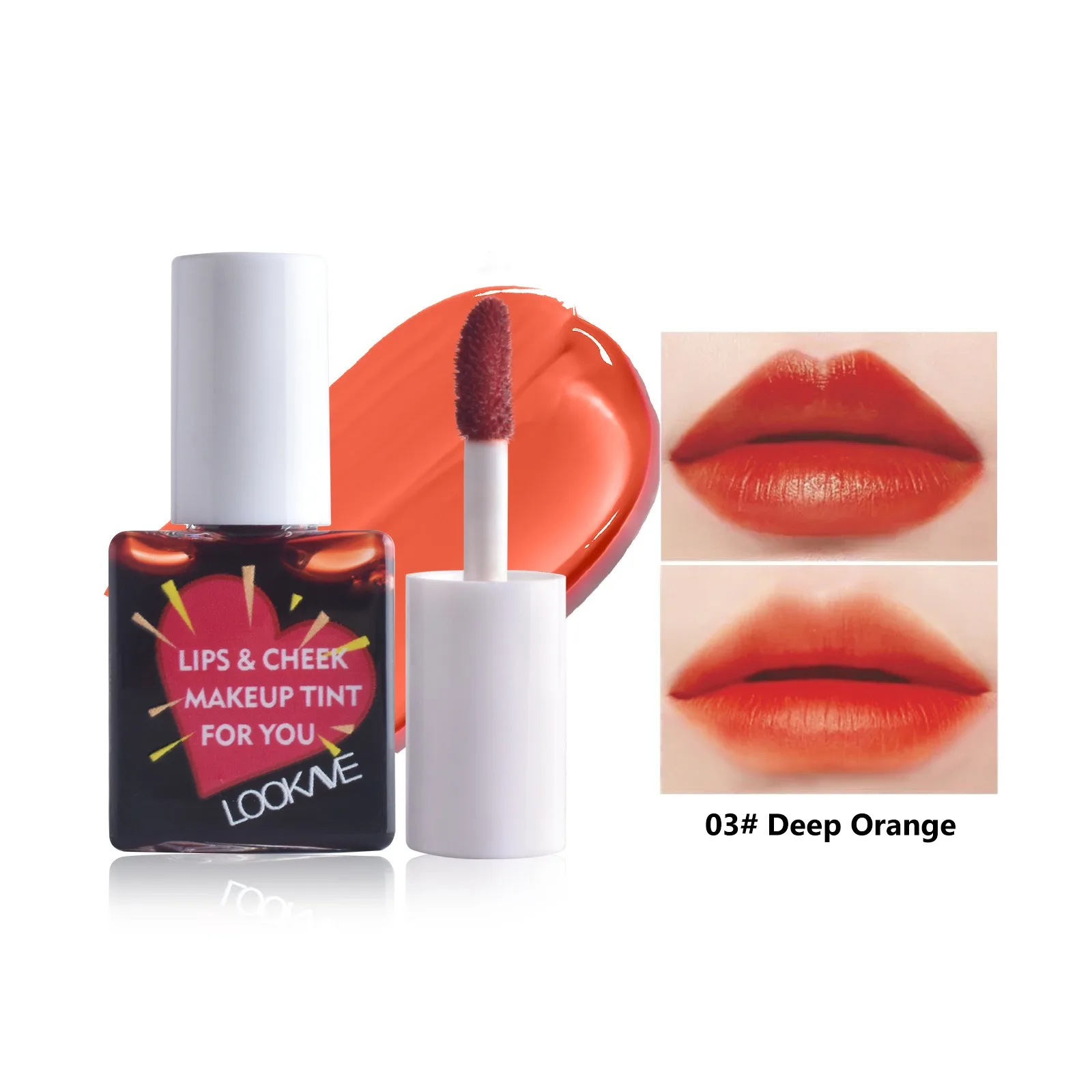 Lip Cheek Water Tint Mat Lip Stain Fugtgivende Frugt Flydende Læbestift Blush 6 Farve Lip Gloss Langtidsholdbar Vandfast Kosmetik