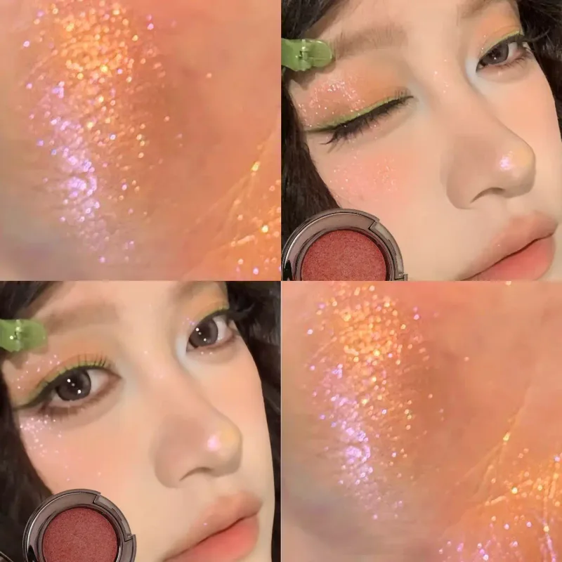 Metallic Glitter Black Blue Eyeshadow Ungu Hijau Metallic Highlighter Eyeshadow Diamond Tahan Lama Solek Mata Wanita Kosmetik — image 16