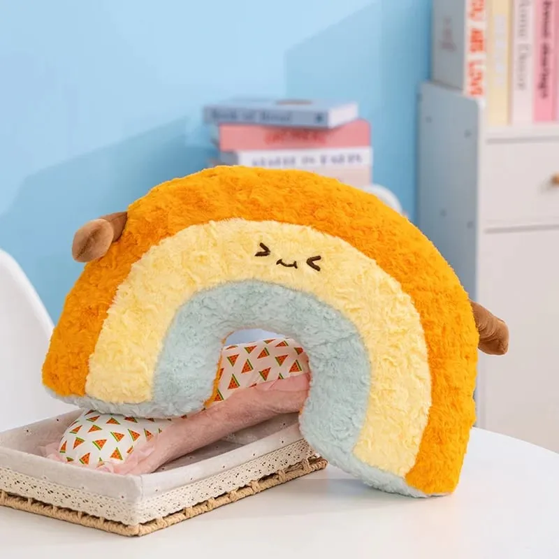45/55 ซม.Cloud Rainbow หมอน Plush ตุ๊กตาตุ๊กตาการ์ตูนสภาพอากาศโซฟาตกแต่งของเล่นสำหรับห้องนอนเด็กสำนักงาน