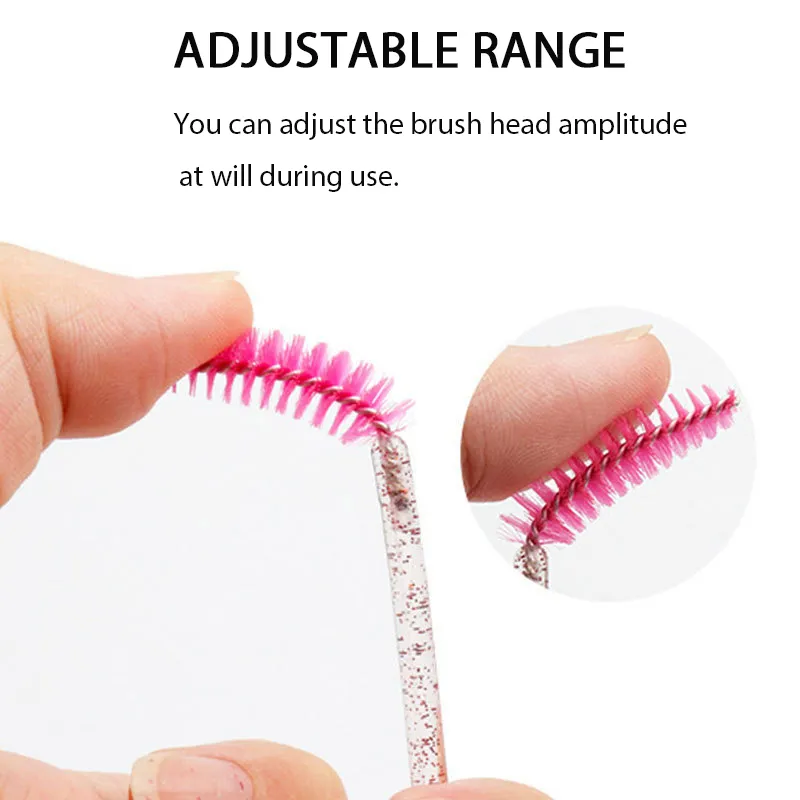 500Pcs Lash Brushes Eyelashes Extension Brush Kits Makeup Tool For EyelashMascara Wands Applicator Spoolers Tools Χονδρέμπορος — image 4