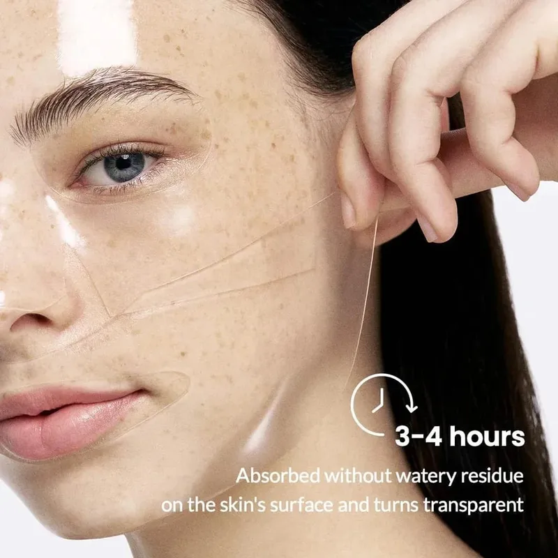 Masque Facial au collagène jetable, 3 pièces, fendu, hydratant en profondeur, soins pour la peau, beauté pour femmes — image 5