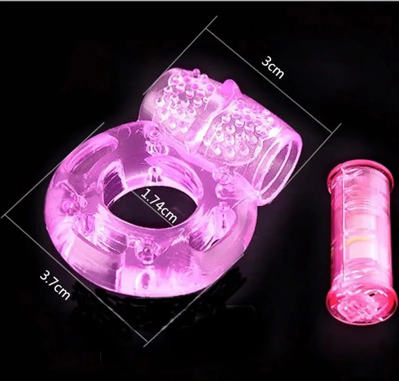Fingerring-Vibrator, elastischer Silikon-Penis, vibrierender Klitoris-Massagegerät, Cockring-Spielzeug, Sexspielzeug für Erwachsene, Produkte für Männer — image 5