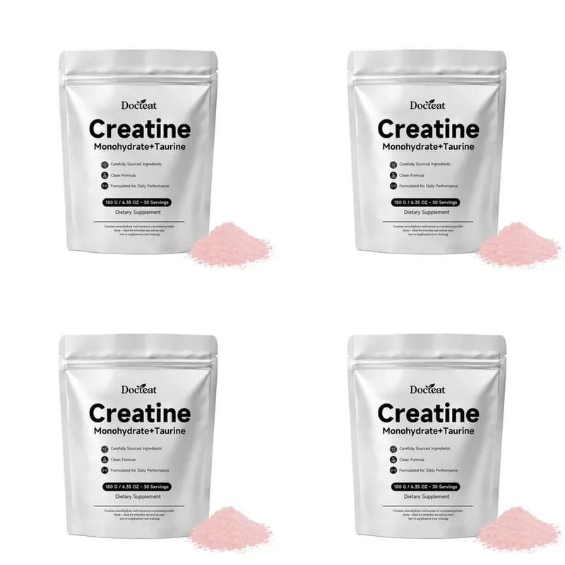 Docteat Creatina Monoidrato in Polvere con Taurina Prestazioni Muscolari e Supporto Energetico per Capacità ad Alta Intensità 30 Dosi — image 10
