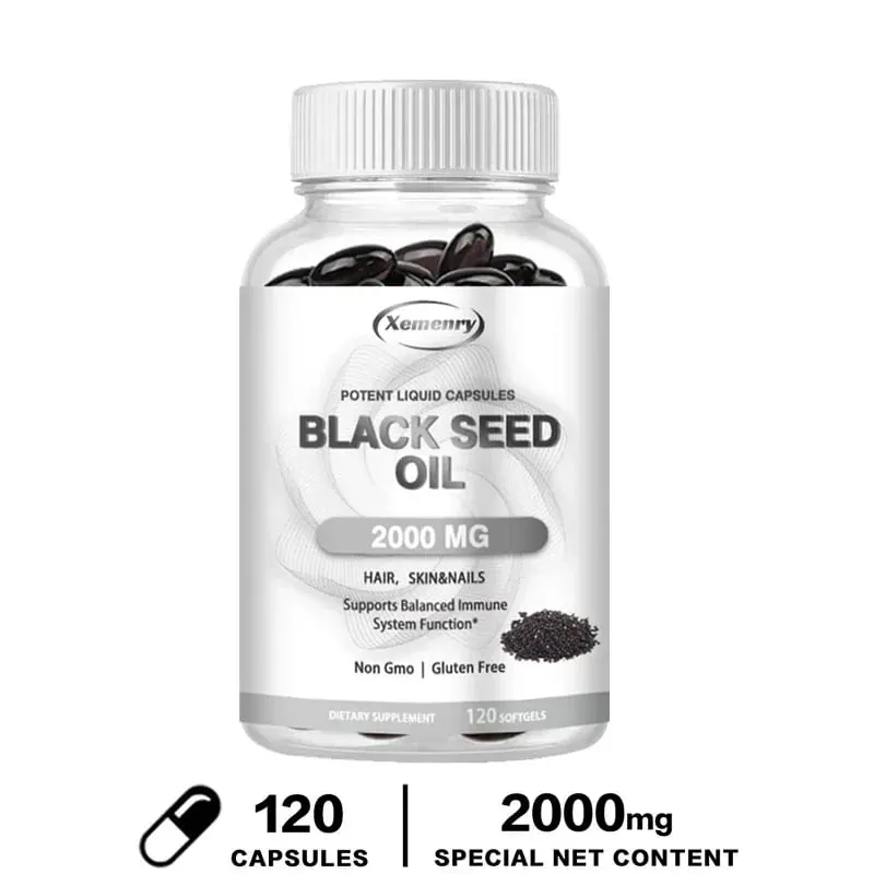 Vegan Black Seed Oil Capsules - Pure Cold Pressed - Black Cumin Seed Oil Capsules Non-GMO Vegan Black Seed Oil Supplement — image 9