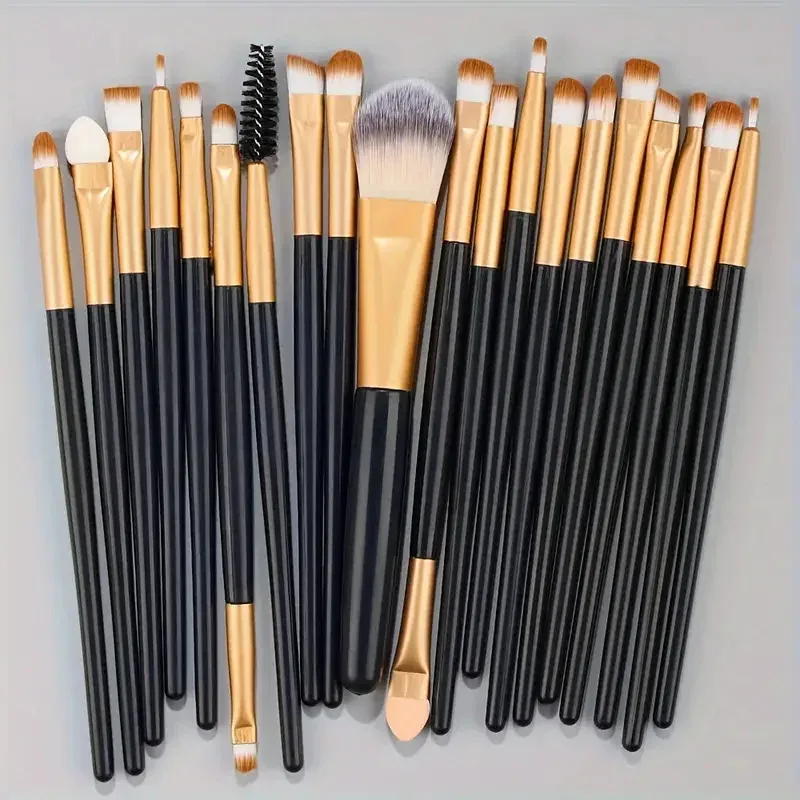 20Pcs Eye Makeup Brushes Set Detail Eyeshadow Brush Makeup Brush White Ultra Soft Eyeshadow Eyeliner Blending Makeup Tool — image 9
