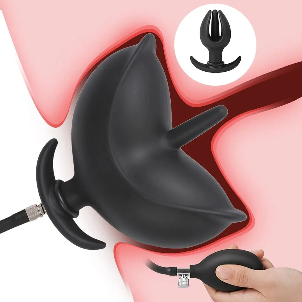 3D-Blumen-Anal-Expander, aufblasbarer Analplug, Einlauftraining, Buttplug, Anal-Hintern-Dilatator, Arsch, Prostata, Sexspielzeug für Männer und Frauen — image 1