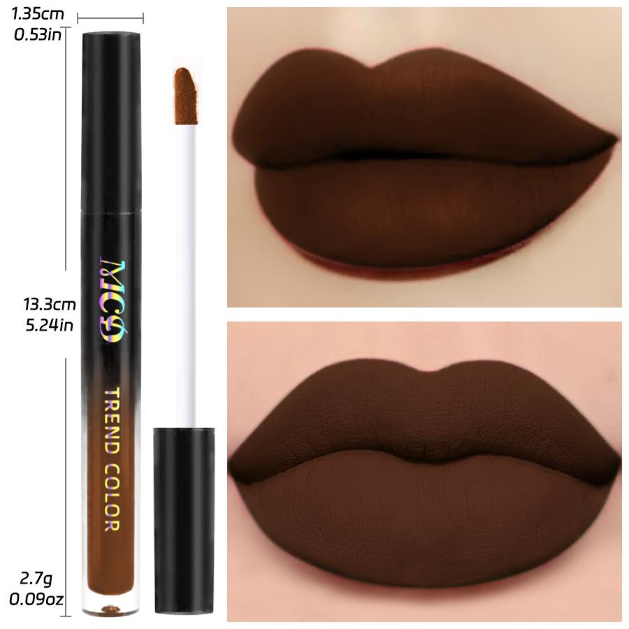 1Pcs Matte Waterproof Color Lip Gloss Lasting Liquid Lipstick Velvet Sexy Lip Glaze Makeup Lip tint Beauty lip stain Cosmetic — image 5