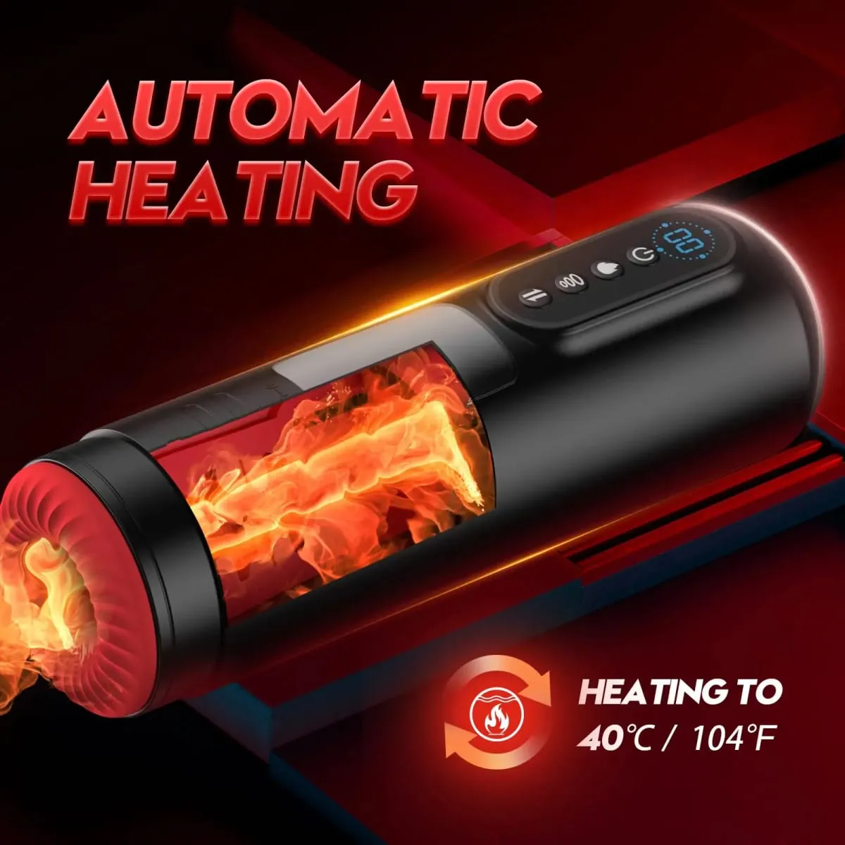 LCD Automatico Succhiare Masturbatore Maschile 9 Spinta Vibrazione Macchina Pompa Riscaldamento Figa Pompa Del Pene Tazza di Masturbazione Giocattoli Del Sesso — image 3