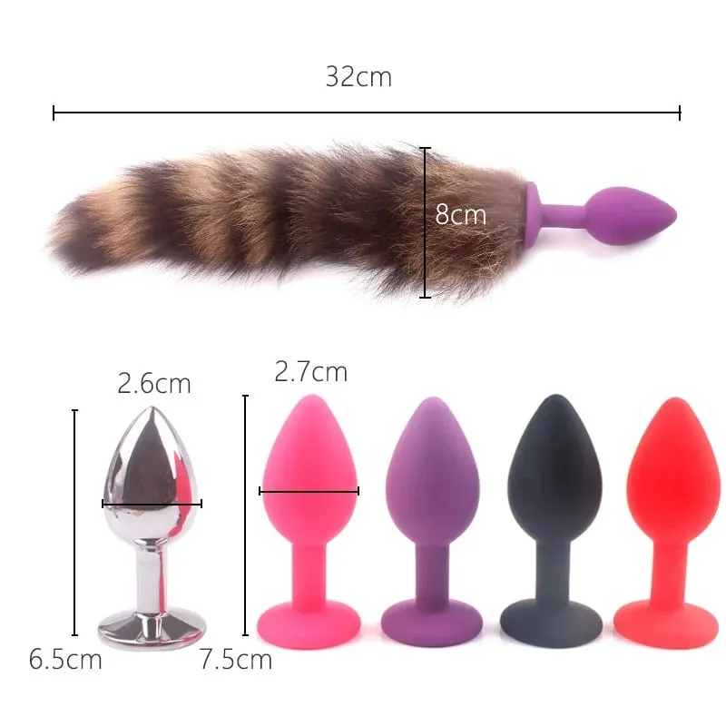 Fox Butt Plug Schwanz Anal Teaser Komfort Pelzigen Anfänger Wolf Sex Spielzeug Erkunden Arsch Hund Spielen Frauen Stimulieren Kostüm Cosplay — image 5