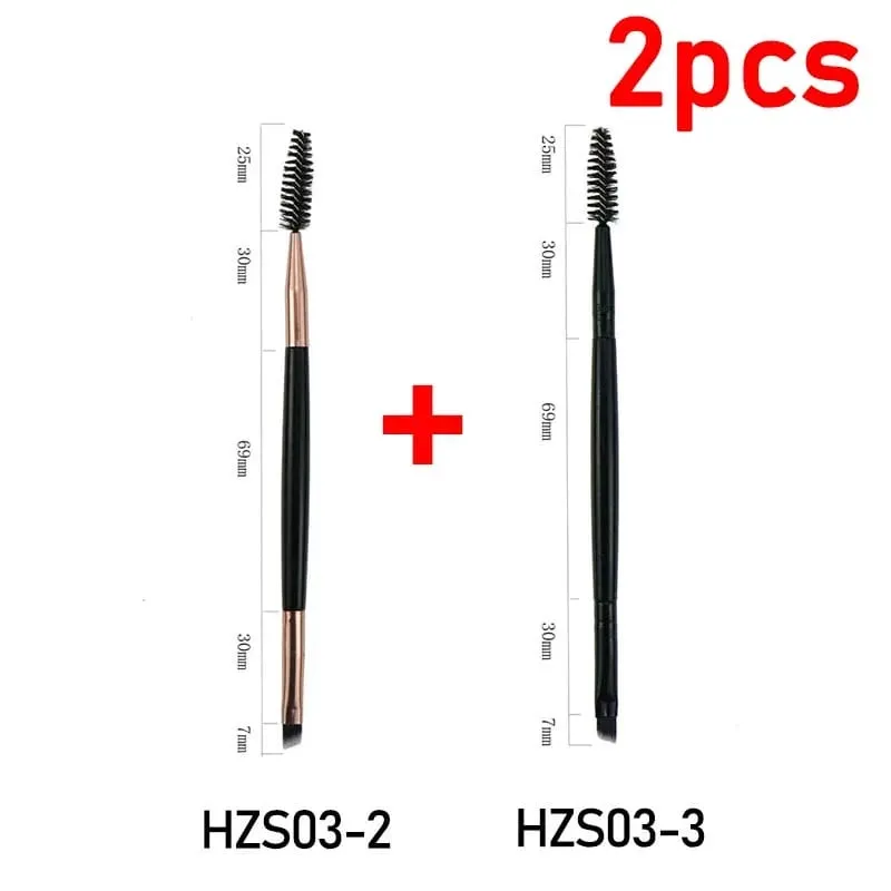 Nuovo Pennello per sopracciglia Pennello per eyeliner per sopracciglia Pennello per correttore Pennelli per trucco professionale Microbrashi per ciglia HZS03 — image 18
