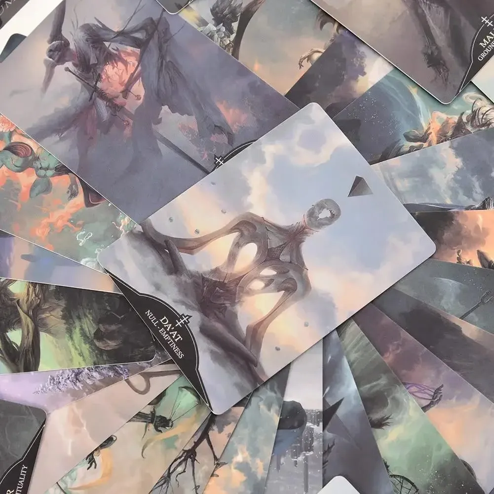 Angelarium Oracle Of Emanations Card Games 33 pezzi Giochi da tavolo versione inglese