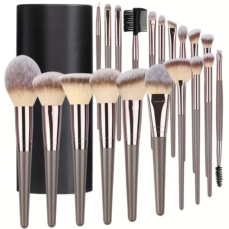3-20 pezzi pennelli per trucco set fondotinta ombretto, fard evidenziatore morbido e soffice correttore pennello per miscelazione Kabuki strumento di bellezza femminile — image 1