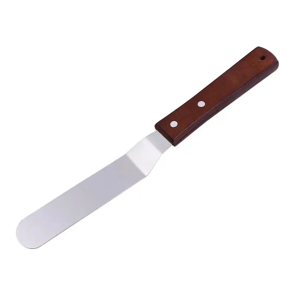 Kitchen Gadgets Stainless Steel Butter Scraper 8 Inch Comfortable Grip Cake Icing Spatula Rust-proof Jam Spreader Bread — image 13
