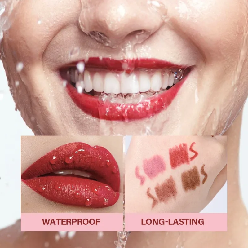 Schlanker Lipliner-Stift, nackt, matt, hohe Farbe, definiert sexy Lippen, präzise, wasserfest, langlebig, Geschenke für Freundin, Lipliner-Stift — image 4