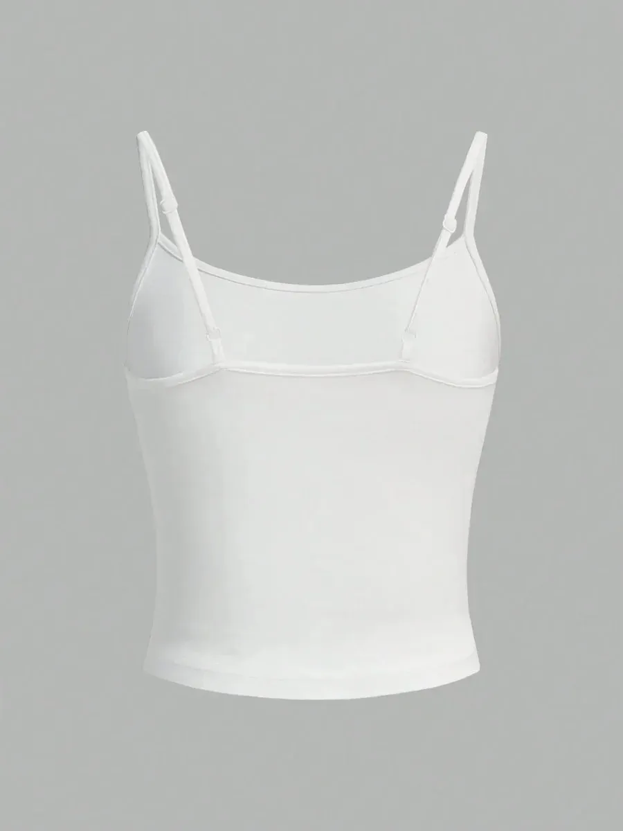ผู้หญิงเปลือกหอยปลาดาวพิมพ์สปาเก็ตตี้Camisoleฤดูร้อนสบายๆY2K Streetสไตล์Slim Fit Crop Top — image 10
