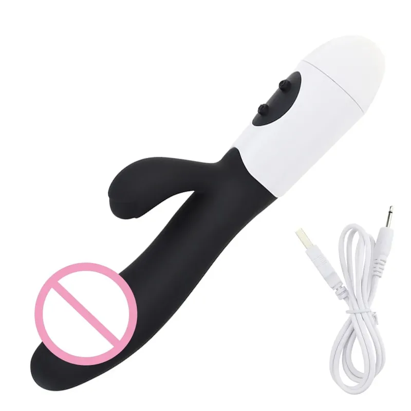 Thực Tế Thỏ Dương Vật Giả Dual Máy Rung Điểm G Âm Vật Kích Thích Máy Massage Rung Mạnh Mẽ Âm Đạo Masturbator Nữ Đồ Chơi Tình Dục — image 9