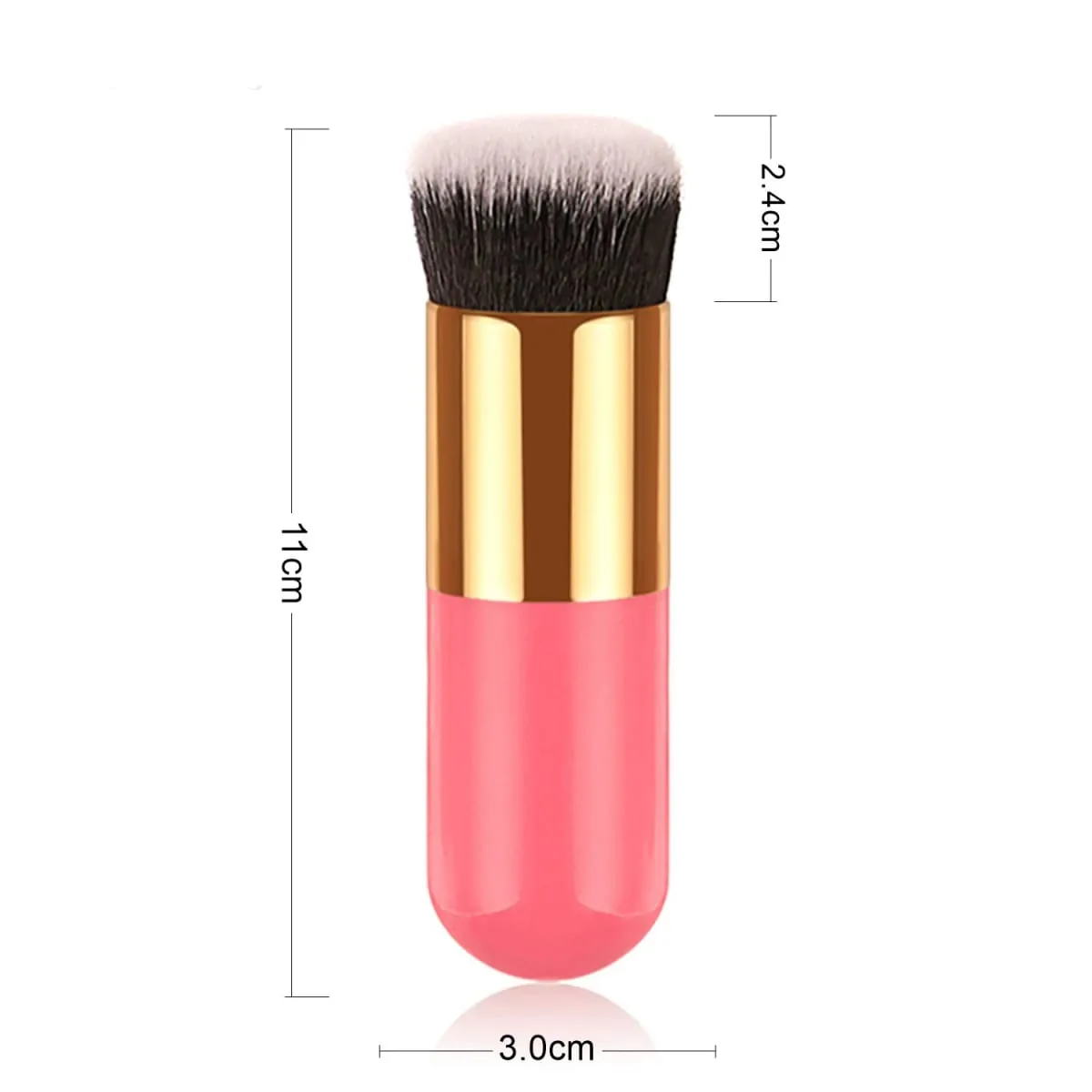 1 Uds. Nuevo pincel de base Chubby Pier, pinceles de maquillaje de crema plana, pincel de maquillaje cosmético profesional — image 6