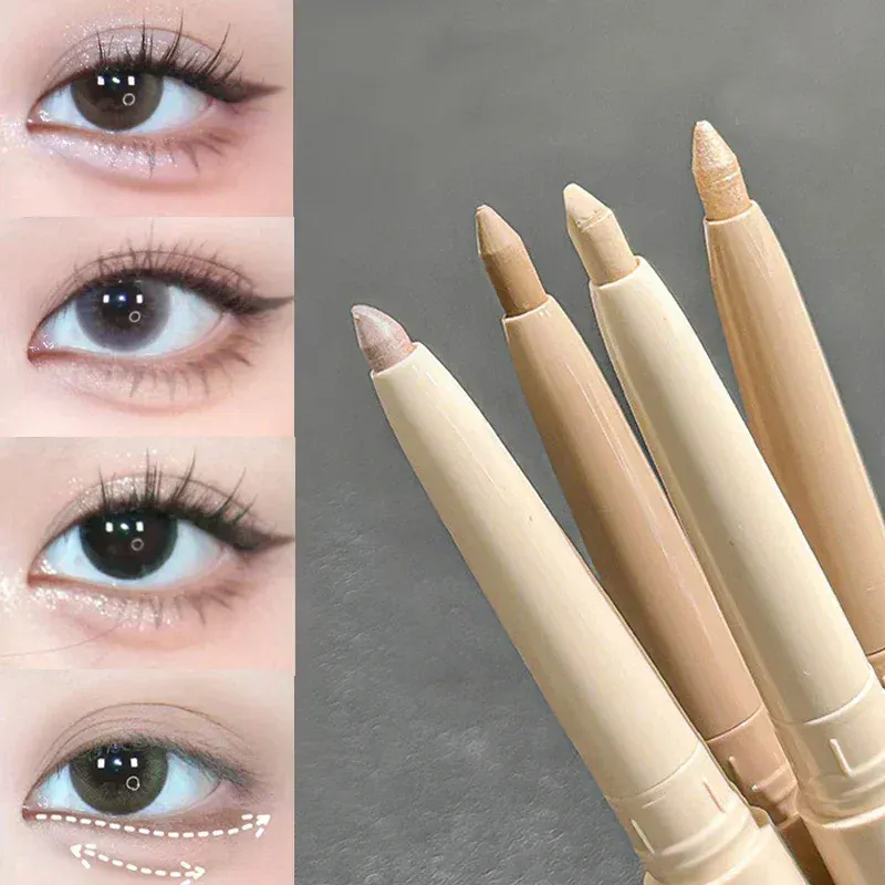 Matter, aufhellender, liegender Seidenraupen-Schattenstift, Dual-Use-Eyeliner-Gelstift, beige Hautton-Concealer-Stift, glatter Kontur-Lidschatten — image 1