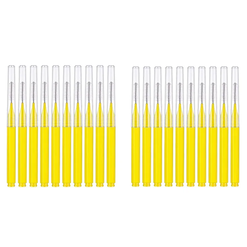 10/20 Pcs Spazzole per sopracciglia Mini Brow Lifting Brush Usa e getta Trucco Strumento per ciglia Dente Pennello interdentale Forniture per estensione ciglia — image 18