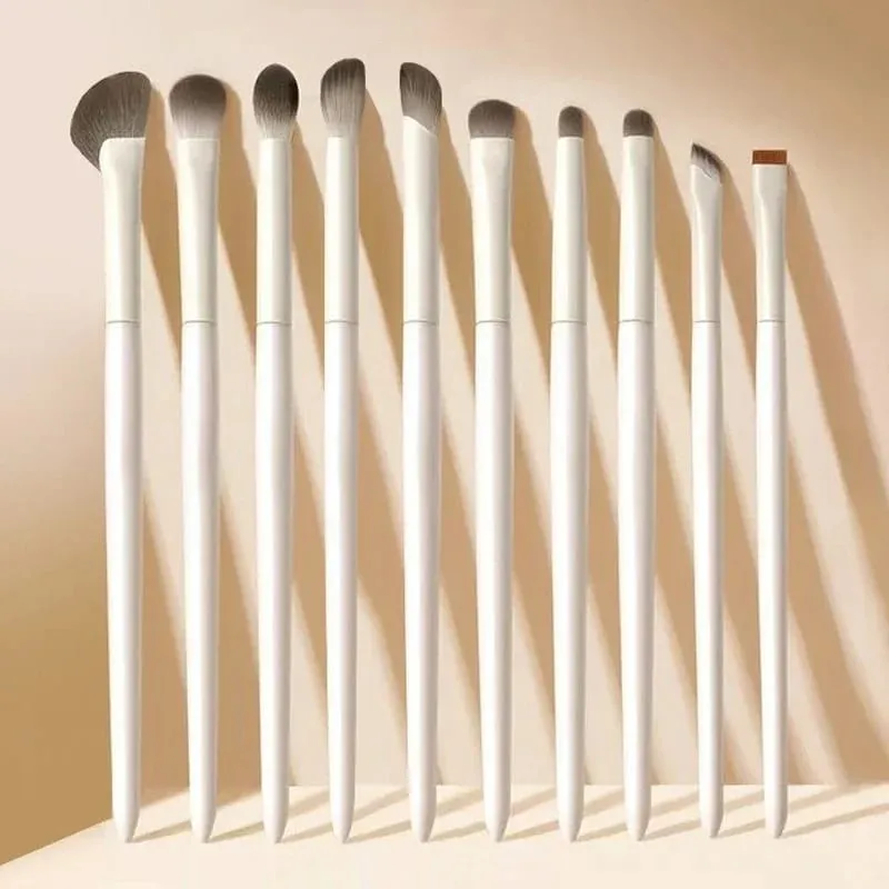 Conjunto de pincéis de maquiagem natural para olhos, 5/6/peças, detalhe, pincel de maquiagem, branco, ultra macio, sombra, delineador, ferramenta de maquiagem — image 1
