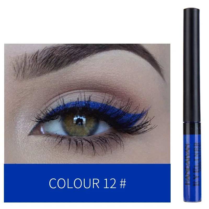 UV Light Neon Eyeliner Pen Eyes Makeup Red Waterproof Liquid Color Eye Liner Pencil Make Up Cosmetics Yellow Matte Purple Pen — image 10